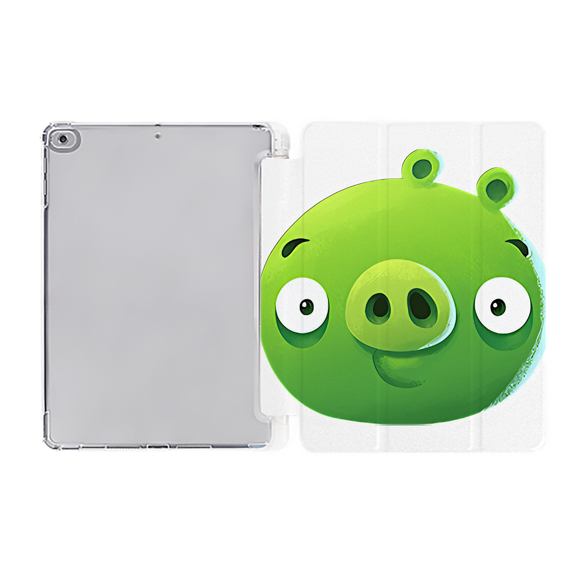 （画像用） Angry Birds アングリーバード IPad ケース ペン収納付き 三つ折りスタンド PUレザー×シリコン 対応機種9.5/10.5/10.9インチ